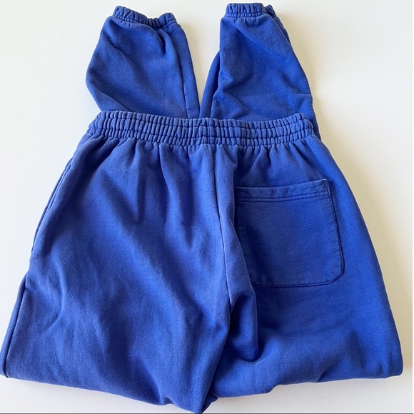 NWOT Talentless Blue Cotton w/Multicolor Lettering Pocketed Sweatpants - Picture 6 of 8